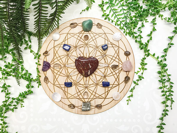 Good Health and Vitality - Emotionally and Physically - Crystal Energy Grid Pack