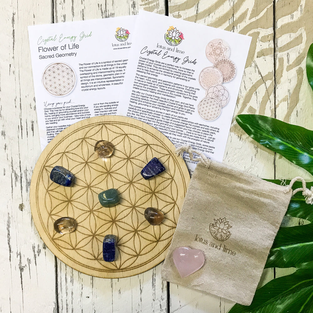 Love and Acceptance - Mini Crystal Energy Grid Pack