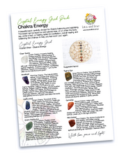 Load image into Gallery viewer, Chakra Energy A - Crystal Energy Grid Pack
