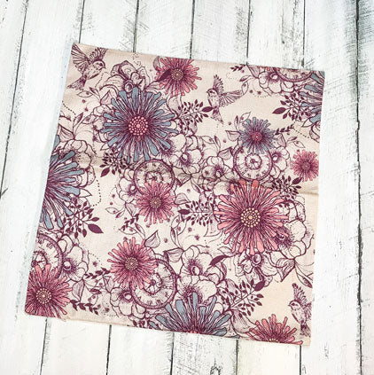 Floral Pillowcase - Vintage Pinks