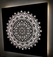Load image into Gallery viewer, Sun Mandala Illuminated Art
