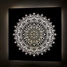 Load image into Gallery viewer, Sun Mandala Illuminated Art
