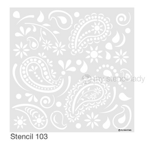 Load image into Gallery viewer, Paisley Pattern Stencil 103
