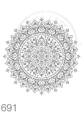 Load image into Gallery viewer, My Stencil Lady Stencil XXXLarge - 450mm Full Mandala Design Cutout (Sheet size 465x465mm) Stencil 691 Chalk Painting Furniture Decor Stencils
